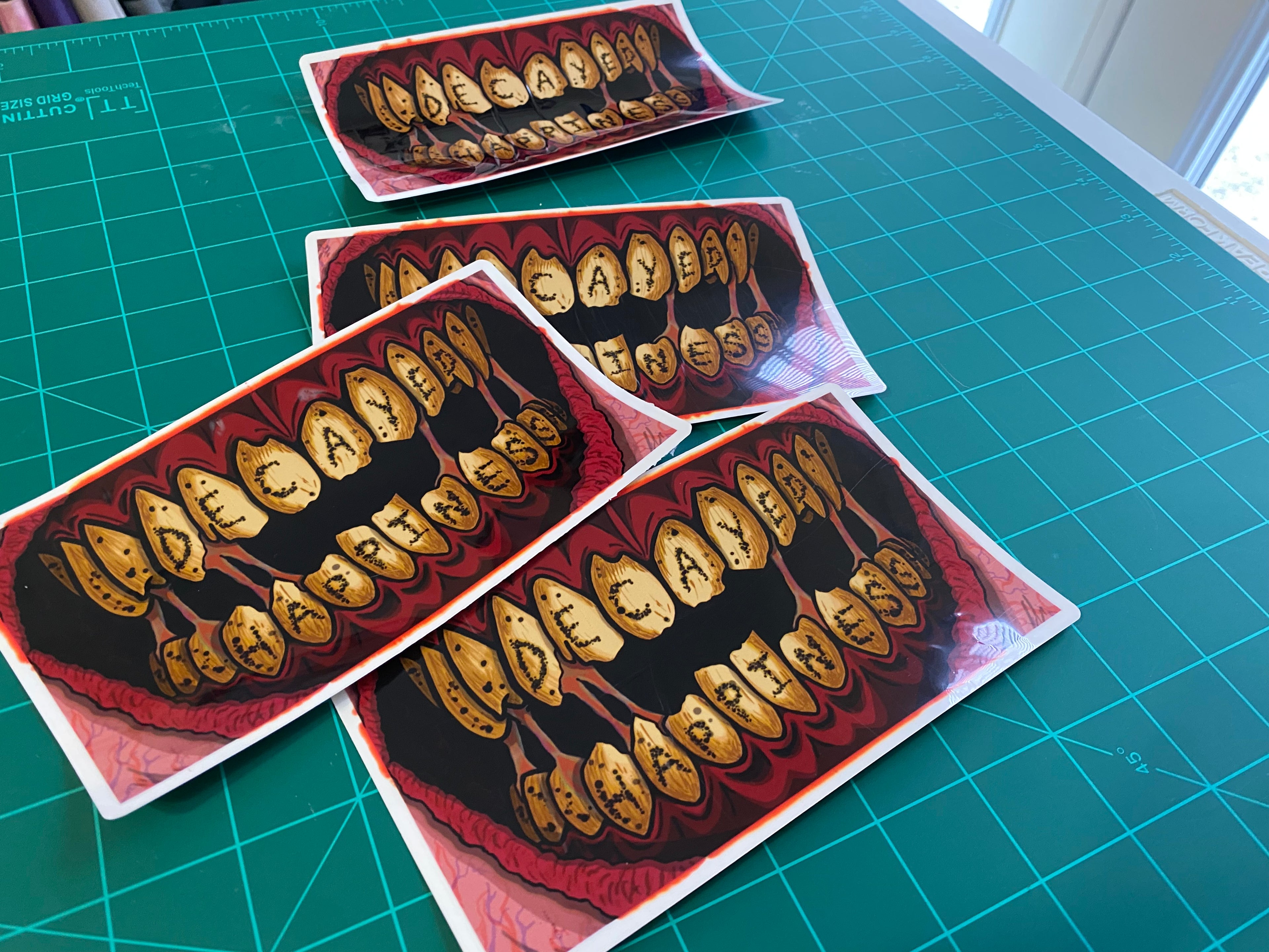 Decayed Teeth Sticker