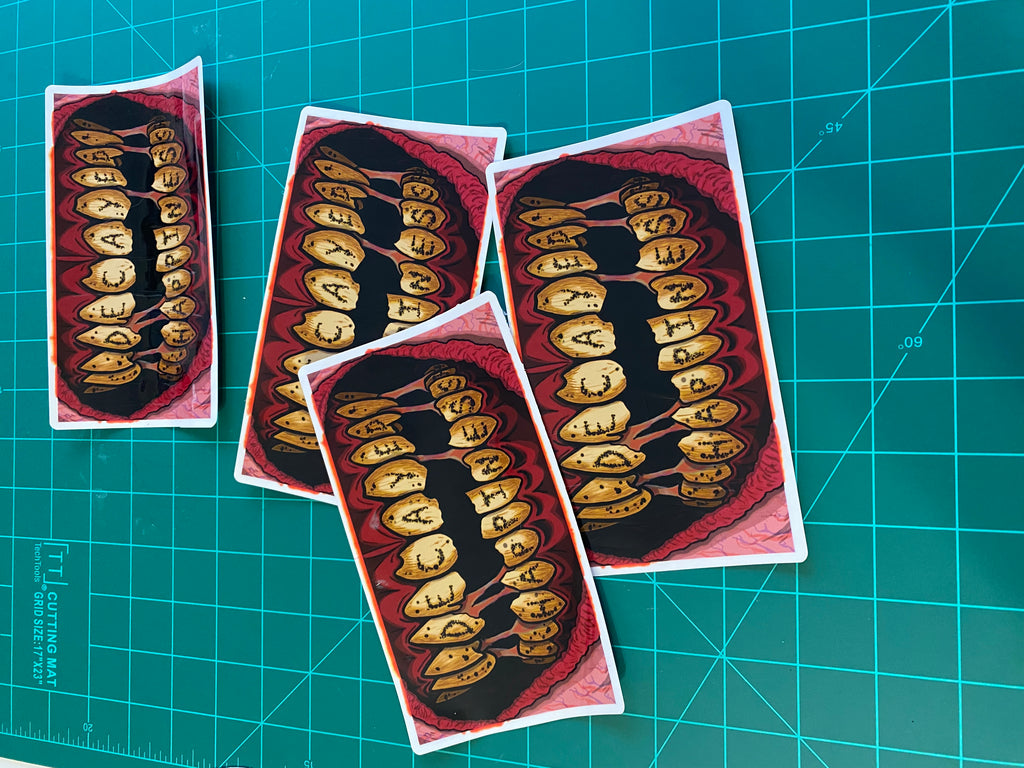 Decayed Teeth Sticker