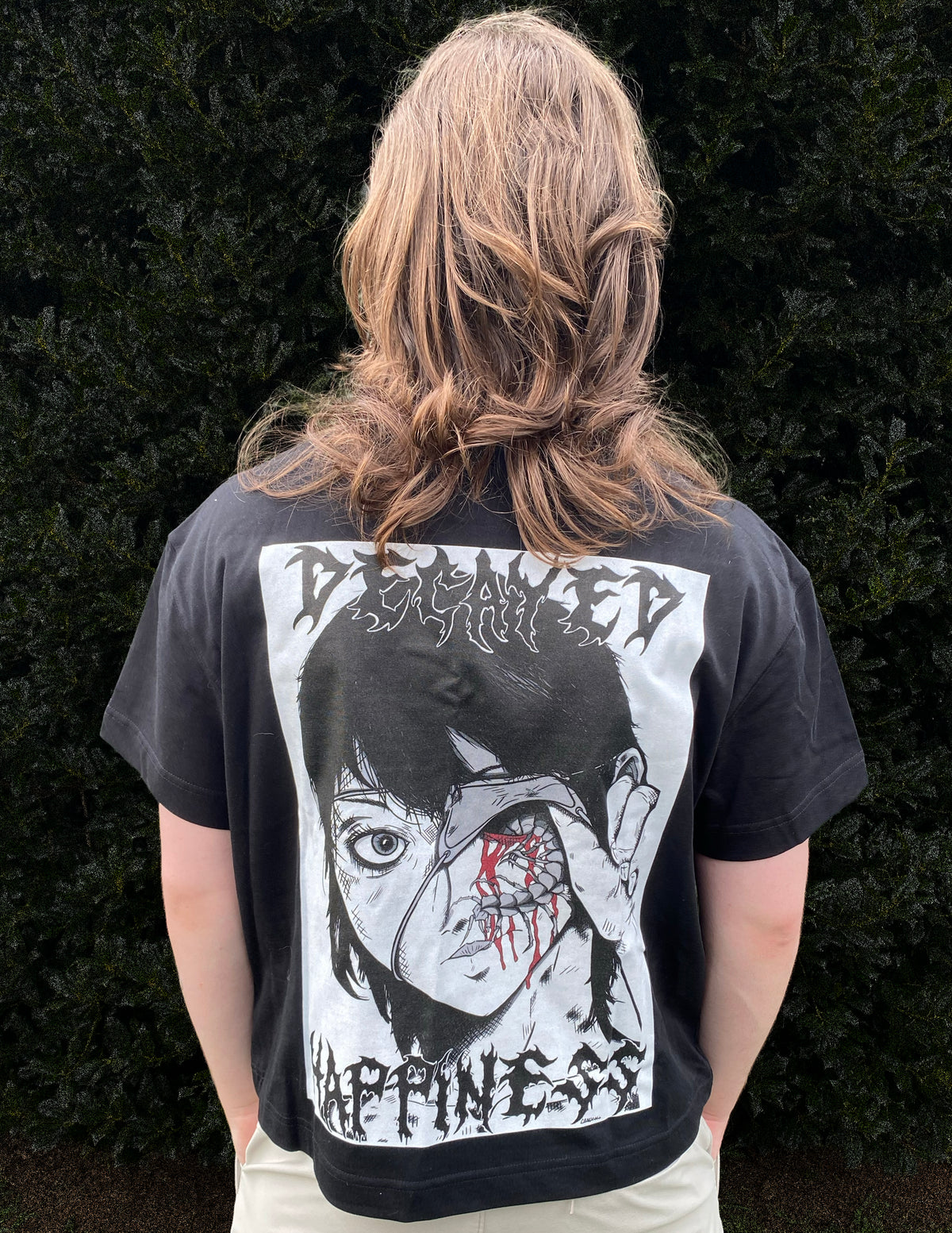 Centipede Girl (ANIME) - Black Boxy Shirt
