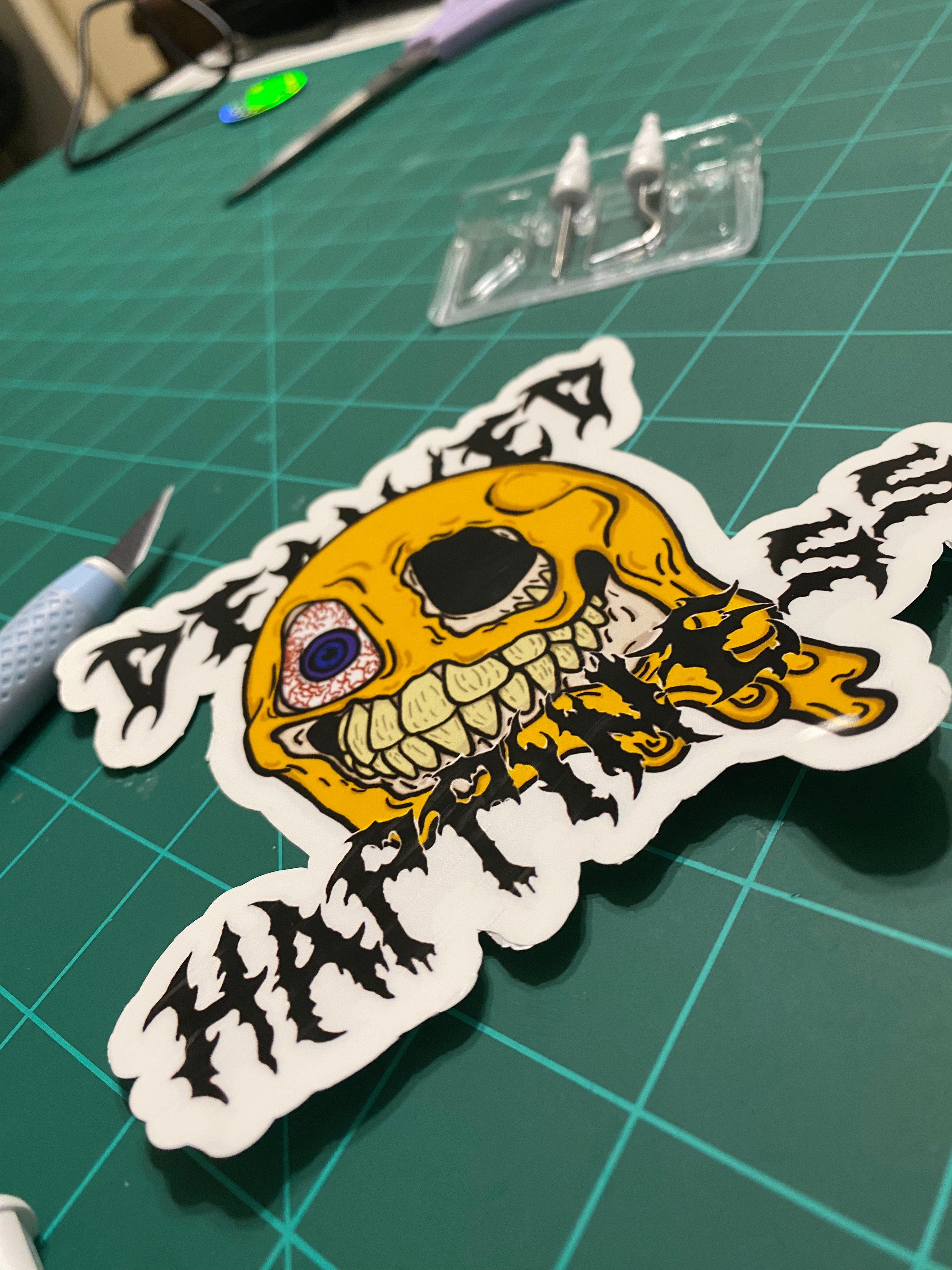 Decayed happiness Logo Sticker