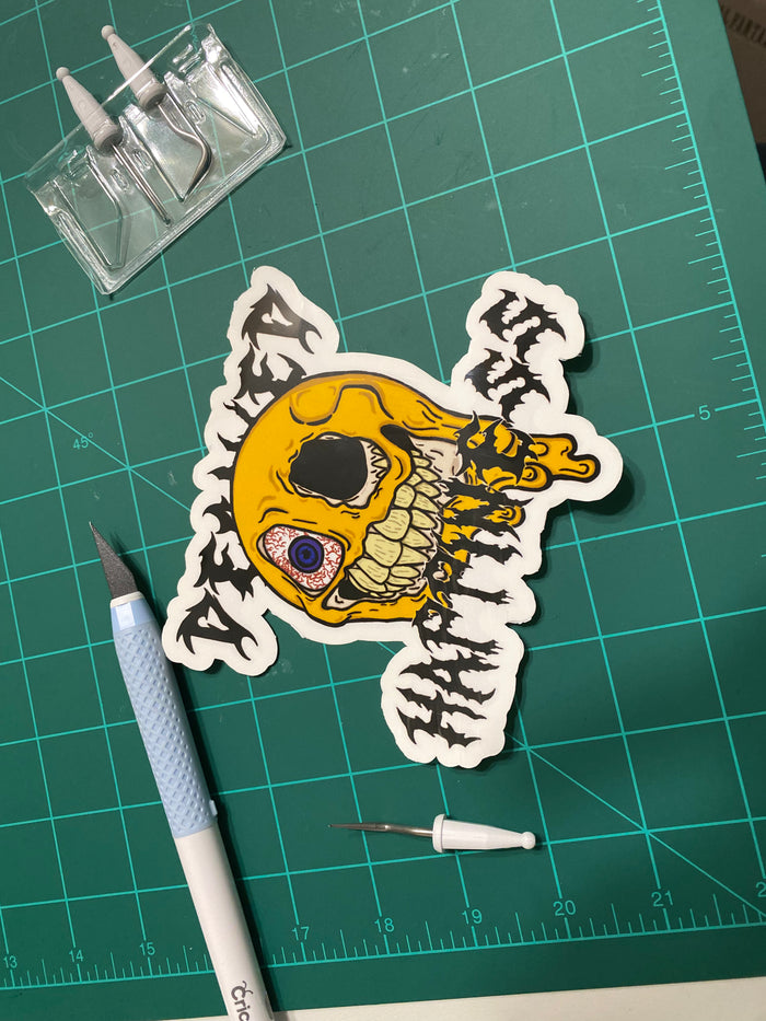 Decayed happiness Logo Sticker